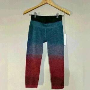 Athleta Relay Capri Multi Woman’s NWT